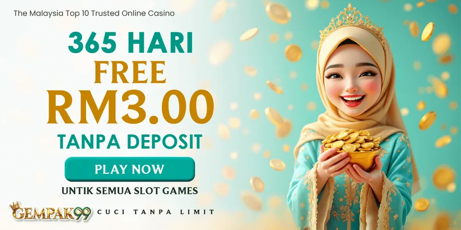 365 Hari Free RM3 Tanpa Deposit